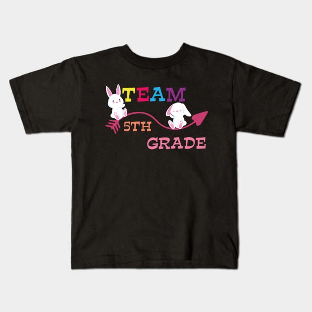 5th grade team back to school Kids T-Shirt by youki